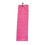Tri-Fold Standard Golfpyyhe, pink