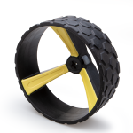 MGI ZIP X1 ALL TERRAIN REAR WHEEL BLACK LEFT - 15MM AXLE