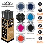 Sun Mountain H2NO UV-sateenvarjo 68" värilajitelma (16kpl)