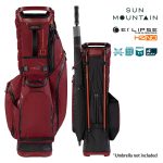 Sun Mountain H2NO E-3.5 kantobagi 4-way - BLACK-GARNET-INFERNO - Image 4